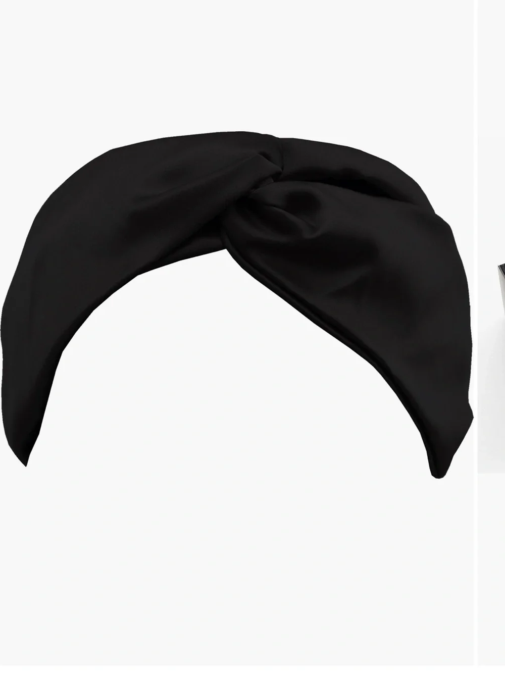 SLIP Pure Silk Knotted Headband (BLACK)